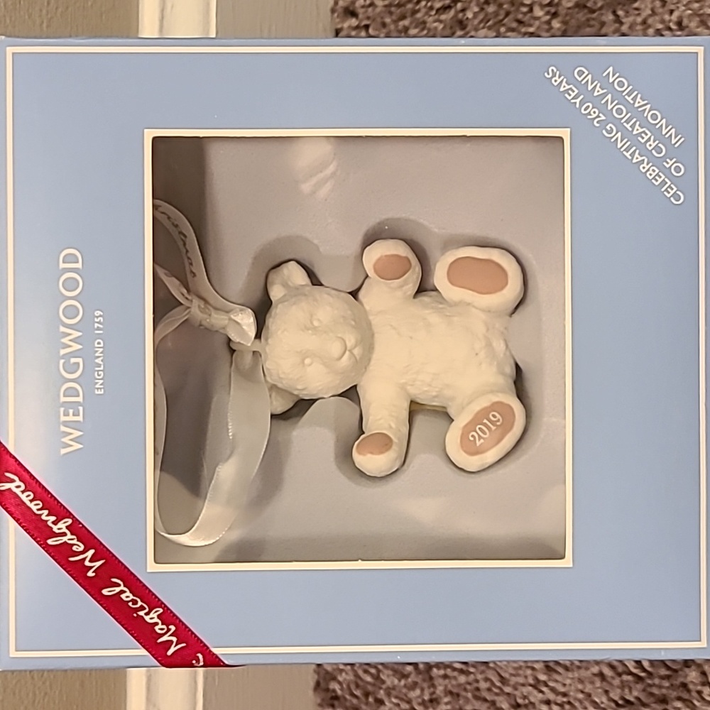 Wedgewood Baby 1st Christmas Pink Bear 2019